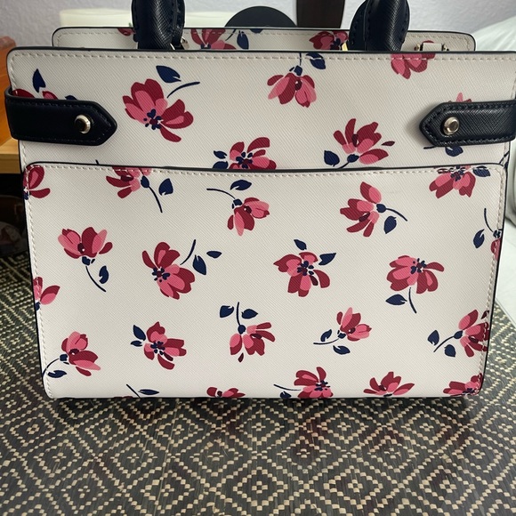 Kate Spade Staci tea garden satchel with matching wallet - Picture 7 of 10